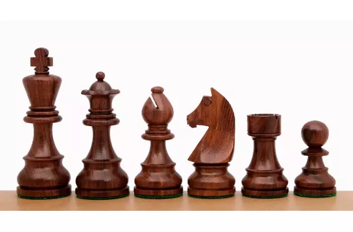 Figury szachowe German (Timeless) Akacja 3,5 cala